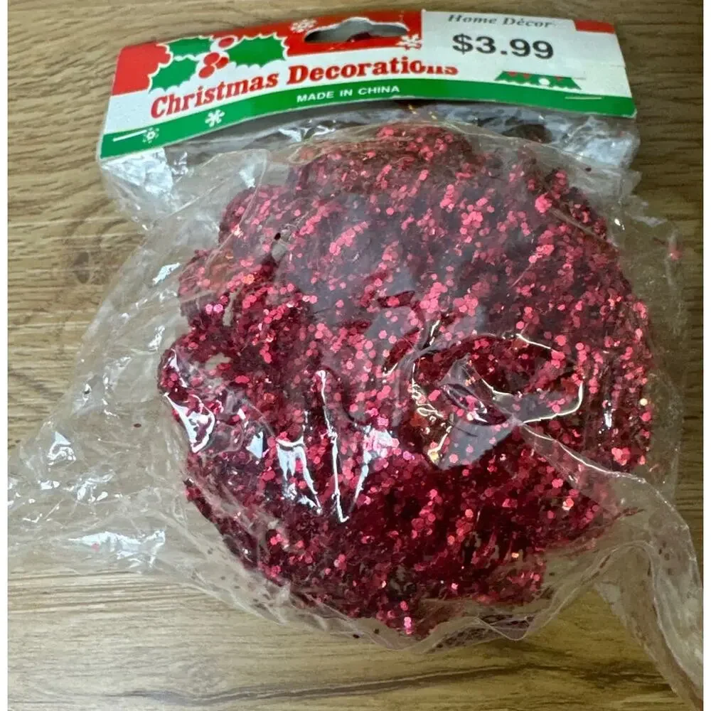 Christmas Ornaments 4” in Diameter Gold & Red